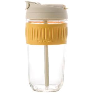 LocknLock | Portable High Capacity Drinking Glass with Straw for Coffee and Water