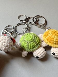 Handmade Knitting Mini Turtle Keychain & Red Match-up Blind Bag