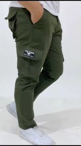 STAR COLECTION CELANA PANJANG CARGO PDL PRIA KATUN KANVAS TWILL STAR DENIM HIJAU ARMY