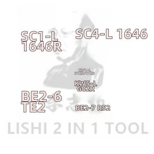Bộ Dụng Cụ Mở Khóa LISHI SC1-L SC4-L KW1-L KW5-L BE2-6 BE2-7 LW4 LW5 1646R 1646 S123/C123 G02R TE2 R52 R52L HD649 Bằng Thép Không Gỉ