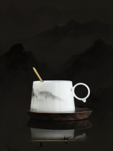 JIXIANSHENG | Luxury Elegant Gift Coffee Mugs Pair