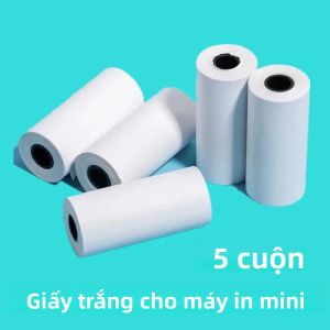 Máy In Ảnh Mini HD Dễ Thương Di Động Sử Dụng Nhiệt Không Mực Kết Nối Bluetooth Đa Chức Năng In Nhãn Dán Giao Diện USB