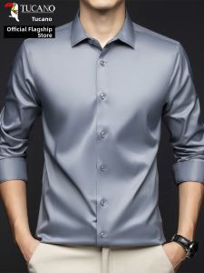 TUCANO | Silk Business Casual Shirt Long Sleeve