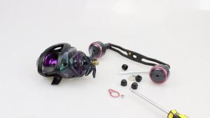 EKFan 140MM Carbon Fiber Handle Aluminum Alloy Double Knob Fishing Reel Handle Universal A/S/D 7*4/8*5mm DIY Lure Reel DIY Part