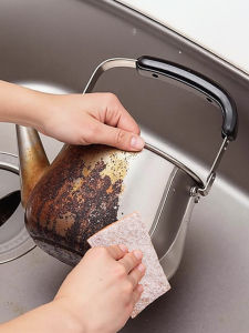 Thickened Diamond Sand Scouring Pad Magic Cleaning Pot Bottom Black Oil Stain Removal Gas Stove Dirt Removal Household Tools