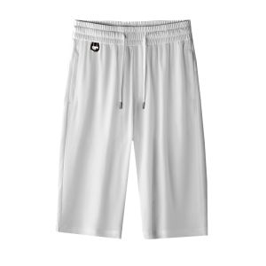 HENGYUANXIANG | Hengyuanxiang Mens Summer Ice Silk Breathable Shorts Casual Thin Straight Leg Fashionable Youth Urban Style Elastic Waist