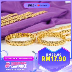Gelang Tangan Perempuan Rantai Leher Perempuan 手链 Bracelet For Women Emas 916 Original Malaysia Gold 916 Original Malaysia Indian Jewellery Set 情侣手链 Chain