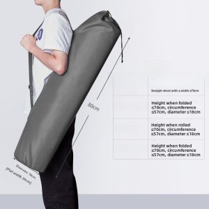 Large Capacity Yoga Mat Storage Bag Canvas Fitness Backpack Womens Style Foam Axis Cover Bag Home Organization Tool