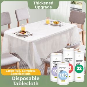 Disposable Thickened Waterproof Oil-Resistant Tablecloth Large Roll