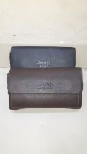 Jeep Buluo Tas Jinjing Jepit Pria Kulit Jeruk A0112 Handbag Clutch Bahan Kulit Sintetis Tebal