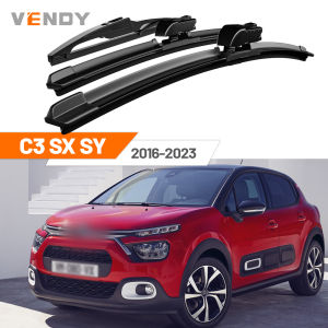 For Citroen C3 SX SY 2016-2023 2017 2018 2019 2020 2021 2022 Front & Rear Windshield Wiper Blades Windscreen Wipers Set