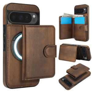 Applicable to Google 10ProXL magnetic two-in-one wireless charging phone case Google Pixel 9 card holder and protection cover