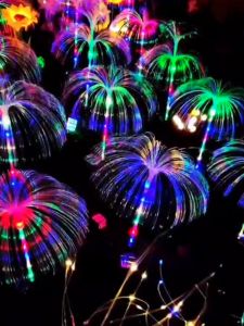 COD QUASHON Lampu Taman Hias Tancap Solar Power Waterproof Warm White