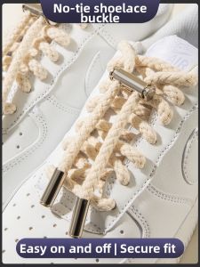 FENKAN | No-Tie Shoe Laces Fastener Metal Clip for Adults and Children