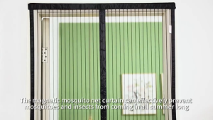 No Drill Self Adhesive Magnetic Screen Door Automatic Closing Mesh Curtain Anti Mosquito Fly for Home Kitchen Bedroom