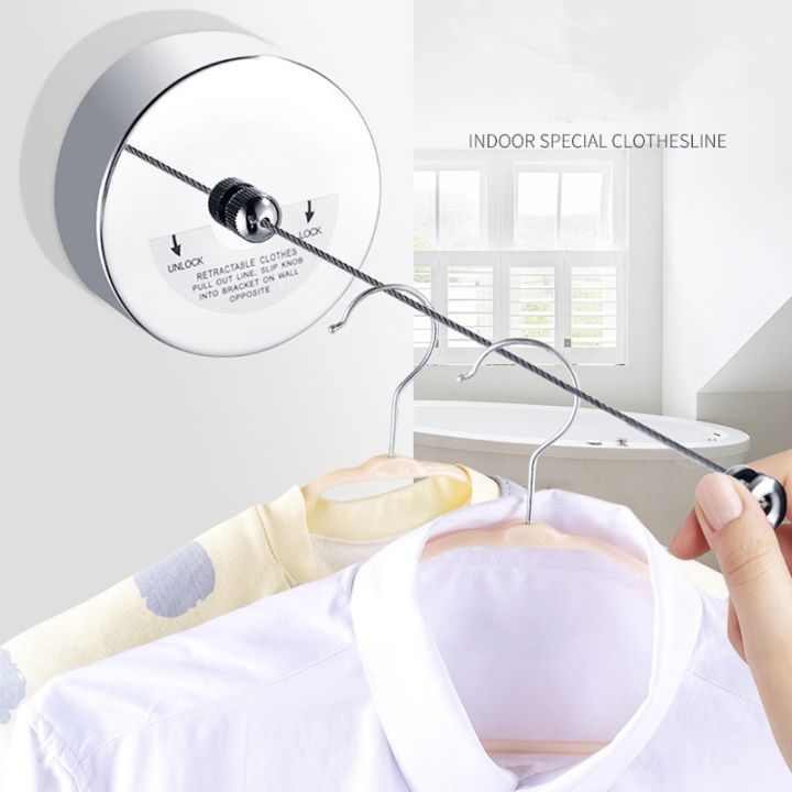 Retractable Clothesline 304 Stainless Steel Clothes Line Dryer