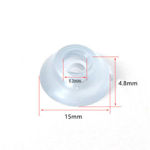 25/50Pcs Silicone Transparent Chair Leg Mat Non-slip Feet Pads Sofa Foot Covers Floor Furniture Cap Wear-resistant Protector Pad