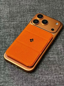 Spigen MagSafe กระเป๋าใส่บัตรแบบพกพา ขาตั้งโทรศัพท์ สำหรับ Apple 17/16/15/14 วัสดุอื่นๆ น้ำหนัก 45 กรัม