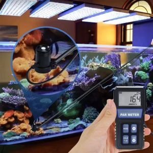 Máy Đo PAR Kỹ Thuật Số Với Đầu Dò Chống Nước IP68 Cảm Biến Lượng Tử Phổ Rộng Để Kiểm Tra PPFD Và Hoạt Động Quang Hợp Của Hệ Sinh Thái Bể Cá Rạn San Hô Cây Thủy Sinh