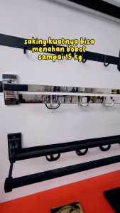 Gantungan Handuk Stainless Lipat Rak Handuk Kamar Mandi Gantungan Handuk Dinding Rak Handuk Stainles
