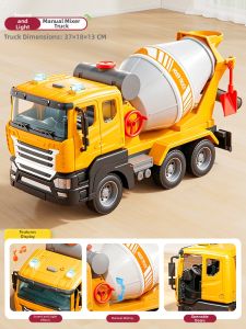 MABAOMABAO | Kids Boys 3-Piece Construction Mixer Truck Toys