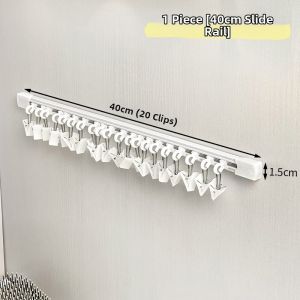 GUOQI | No-Drilling Wall Mounted Hair Accessories Organizer With Slide Rail Clips