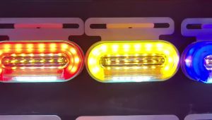 Lampu Bak 1 Baris Lampu Led Bak Samping Truk 24V Oval Kecil Mini 6 Mata