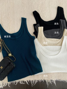 White Woolen Knitted Vest Womens Casual Sleeveless Base Layer Top FEELROOM Versatile Inner Wear for All Seasons