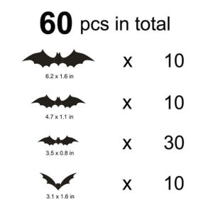 Halloween Party Bat Spider Background Wall Stickers Bedroom Bar Kindergarten Ghost Festival Horror Event Decorative Stickers