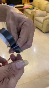 (1Roll isi 10pcs) Isolasi Hitam Listrik / Selotip Hitam Merk Random