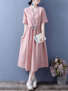 Retro Linen Cotton Summer Dress