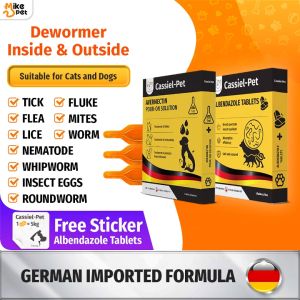 Cassiel Pet Anti Tick And Flea Remover Spot Treatment For Dogs & Cats Repellent Anti-Flea Anti-Itching Anti Garapata