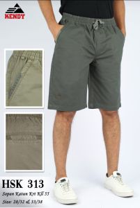 celana kendy pendek polos pinggang karet ( karet keliling )
