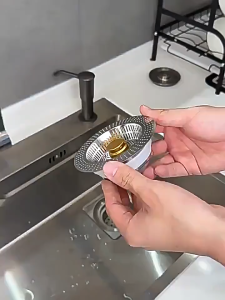 Kitchen Sink Filter Universal Size 304 Stainless Steel Sink Stopper Push-type