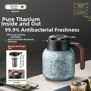 IMOGY | Insulation Tea Pot with Titanium Body and Separate Infuser