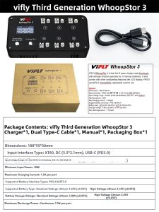vifly | Battery Charger for Drone and Racing Drone 1s