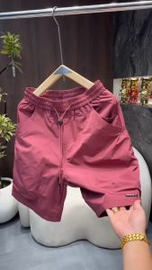 Xu hướng Nam Thời Trang Mới Mùa Hè của phong cách giản dị đa năng phong cách thanh mảnh đơn giản và hợp thời trang màu trơn thoáng khí năm Quý quần short