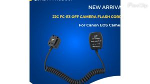 JJC FC-E3 Off-Camera Flash Hot Shoe Cord For Canon EOS Camera (1.3M)