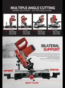 HOMAI INDUSTRIAL MITER SAW 8" (HM9083)