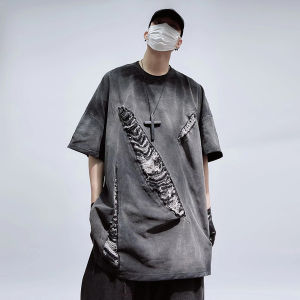 Hiphop Loose Oversized Vintage T-shirt Men