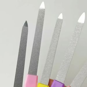 5/10 /50Pcs Stainless Dual Nail Files Metal Sanding File Pedicure Grooming For Professional Finger Toe Nail Care Manicure Tools