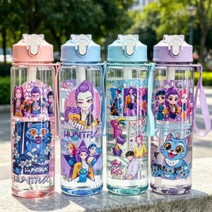 Hasbro | Water Bottles 750ml High-capacity Drinking Straw Cup Portable Girl Outdoor Bottles Office School Kid School Gym Sport
