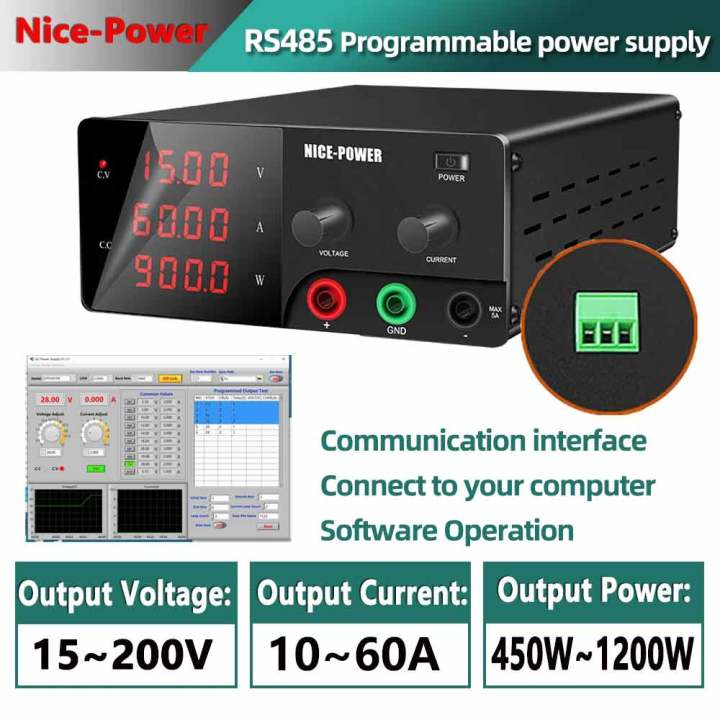 Adjustable DC Power Supply 30V 20A Adjustable Programmable power supply