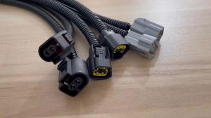 Car Horn Speaker Adapter Pigtail Socket Two Special Line Beam Horn Wiring Harness Female Male Plug Snail Horn Socket Conversion