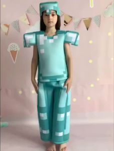 Halloween My World Diamond Armor Series cosplay Game Role Performance Costume