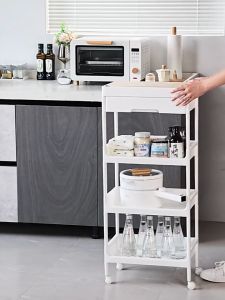 Kitchen storage rack bathroom trolley with drawers floor mounted mobile storage cabinet bedside storage rack