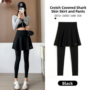 miiow | Slim Fit Yoga Fitness Tennis Skort Shorts Summer Thin Fabric Running Sports Shark Pants Women Outerwear Casual Long Pants