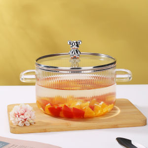 Heat Resistant Borosilicate Glass Pot