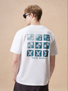 Jack Jones | Summer Back Color Block Printing T-Shirt