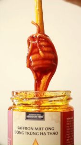 Combo saffron mật ong đông trùng hạ thảo Kingdom Herb 312gr chính hãng 2 hộp (hộp/312gr) KQ